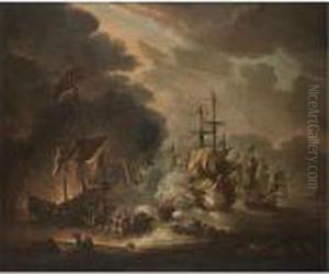 A Naval Engagement Between Turks And Christians