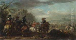 Sosta Durante La Battaglia by Ilario Mercanti Spolverini