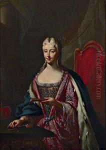 Portrait De Elisabeth Farnese by Ilario Mercanti Spolverini