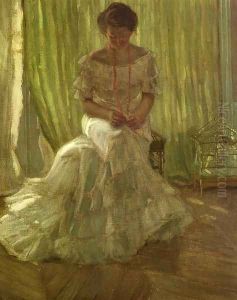 Medora Clark at the Clark Apartment, Paris by Frederick Carl Frieseke