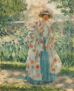 Promenade in the Garden by Frederick Carl Frieseke