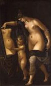 Venus Et Cupidon Au Miroir