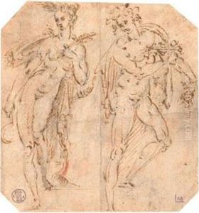 Ceres And Bacchus. by Bartholomaeus Spranger