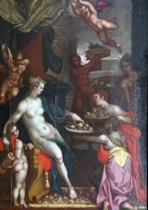 A Classical Goddess by Bartholomaeus Spranger