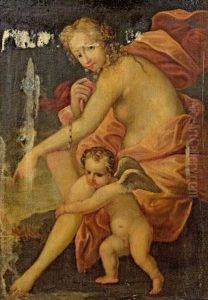 Venus Und Cupido by Bartholomaeus Spranger