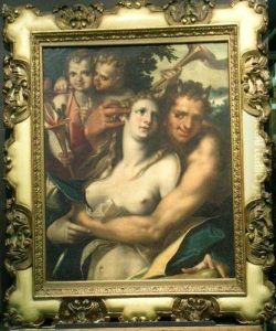 Jupiter And Antiope by Bartholomaeus Spranger