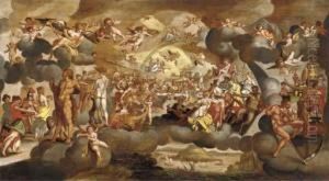 The Marriage Of Peleus And Thetis by Bartholomaeus Spranger