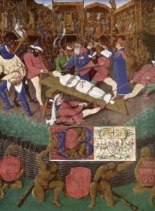 The Martyrdom of St Apollonia 1452-60 by Jean Fouquet