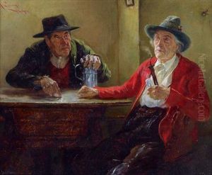 Wirtshausszene by Alfons Spring