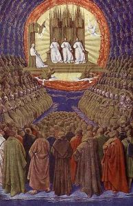 The Enthronement of the Virgin 1452-60 by Jean Fouquet