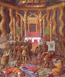 Desecration of the Temple of Jerusalem by Pompey and his soldiers