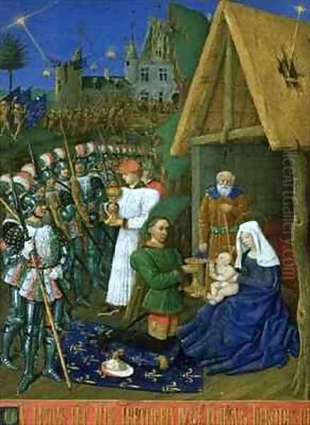 Adoration of the Magi from the Hours of Etienne Chevalier by Jean Fouquet