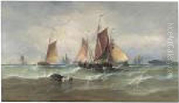 Fishing Boats Off A Jetty - view 1