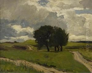 Landscape With Path. by Adolf Stabli