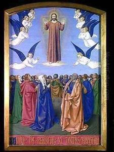 The Ascension from the Hours of Etienne Chevalier by Jean Fouquet