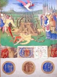 The Suffering of the Saints the Martyrdom of St Catherine of Alexandria from the Hours of Etienne Chevalier