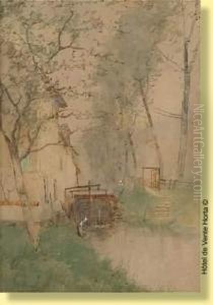Lavandiere Pres Du Moulin A Eau - view 1