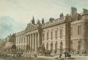 After T H Shepherd, East India House by Joseph Constantine Stadler