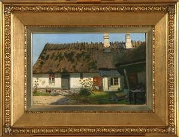 Thatched House At Hellebaek - view 1