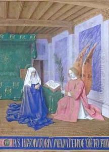 The Annunciation of the Virgins Death by Jean Fouquet