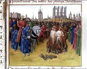 The Supplication of the Heretics in 1210 by Jean Fouquet
