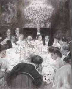 Abendgesellschaft. by Friedrich Stahl