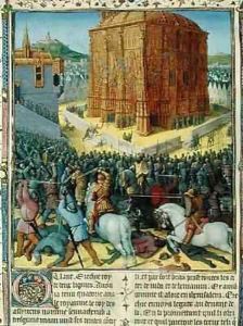 The Siege of Jerusalem by Nebuchadnezzar by Jean Fouquet