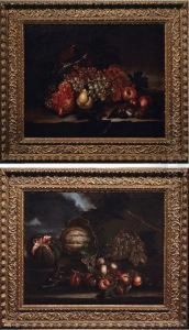 Natura Morta Con Uva E Melonee Natura Morta Con Uva by Giovanni Stanchi