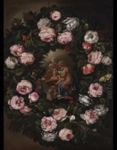 Ghirlanda Di Rose Con Putti Ghirlanda Di Rose Con Putti