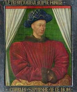 Portrait of Charles VII by Jean Fouquet