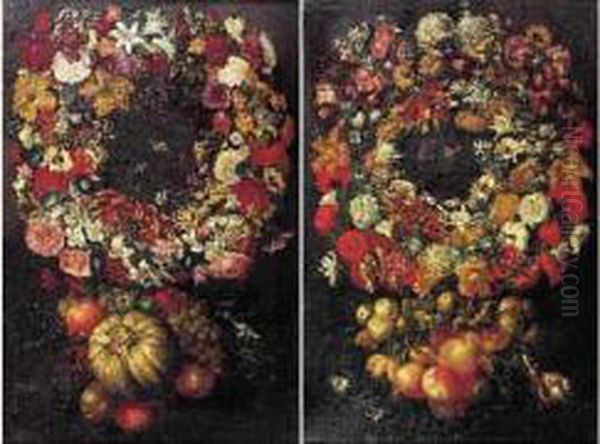 Guirlandes De Fleurs Et De Fruits - view 1