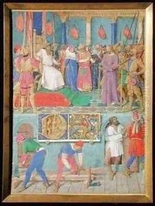 Jesus before Pilate from The Hours of the Cross and the Holy Spiri by Jean Fouquet