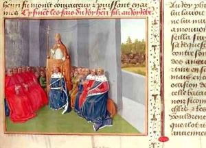 Urban II 1035-99 Preaching the Crusade at Clermont in the Presence of King Philippe I 1053-1108 of France in 1095
