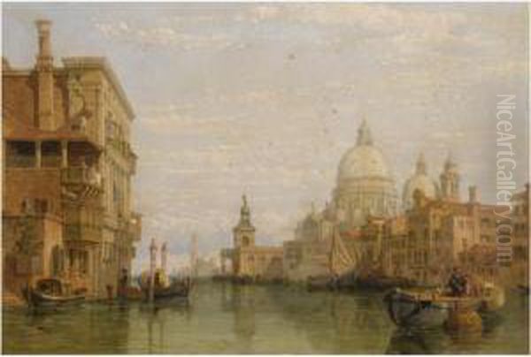 The Grand Canal, Venice With Santa Maria Della Salute And San Giorgio Maggiore Beyond - view 1