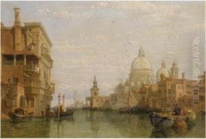 The Grand Canal, Venice With Santa Maria Della Salute And San Giorgio Maggiore Beyond by George Clarkson Stanfield