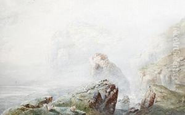 A Rocky Coastline In Wales - view 1