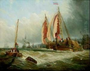 Veduta Del Porto Di Rotterdam by George Clarkson Stanfield