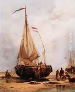 On The Beach At Scheveningen, Holland