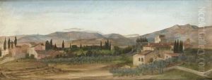 An Italian Landscape by John Roddam Spencer Stanhope