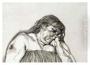 Woman with an Arm Tattoo (H. 54)