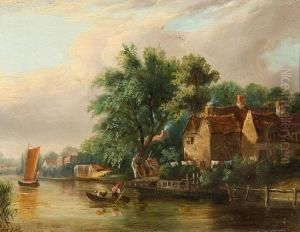 The Bishop's Bridge, Norwich, With The Devil's Tower Beyond