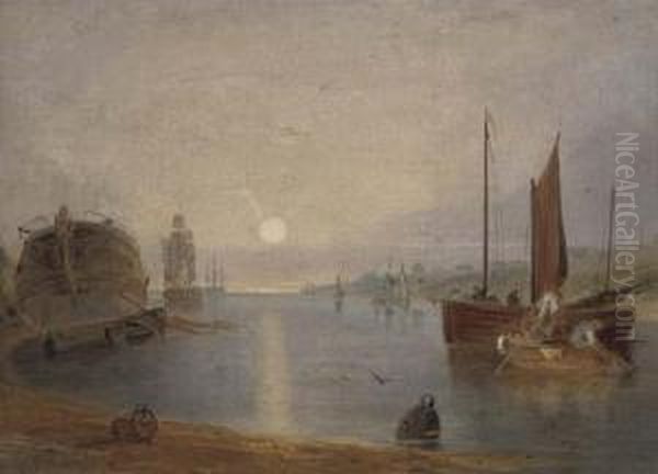 On The Yare At Sunset - view 1