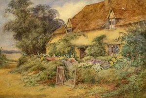 Country Cottage And Garden by Henry Stannard