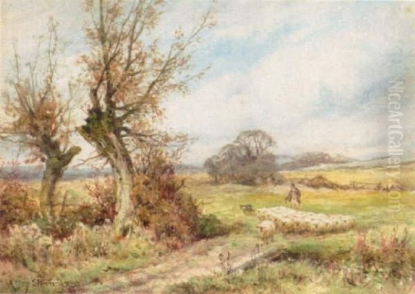 Shepherd And Flock - view 1