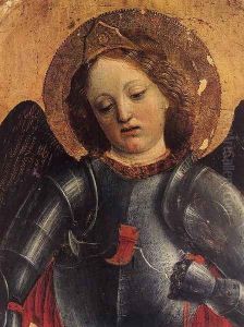 St Michael Archangel (detail) by Vincenzo Foppa