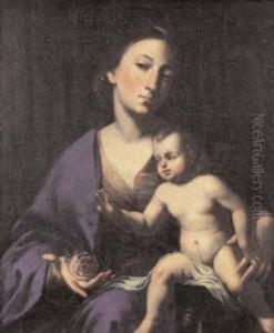 La Vierge A La Rose Avec L'enfant Jesus La Vierge A La Rose Avec L'enfant Jesus