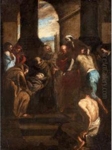 The Presentation Of A Sick Man Before The Body Of San Diego D'alcala