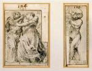 Due Studi Separati Di Figure Da Correggio by Massimo Stanzione