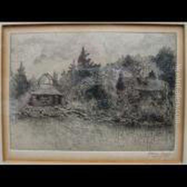 Cottages By Lake; Road By River - view 1