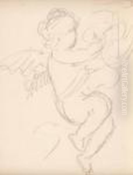 Study Of A Cherub - view 1